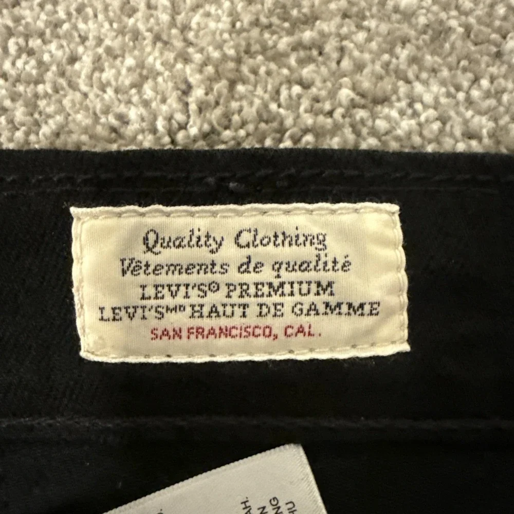 Levi's 512 Water Less Black Jeans 36 X 32 - Picture 4 of 12